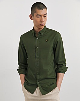 Voi Long Sleeve Oxford Shirt Long Length