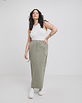 Plus size outlet khaki skirt 20