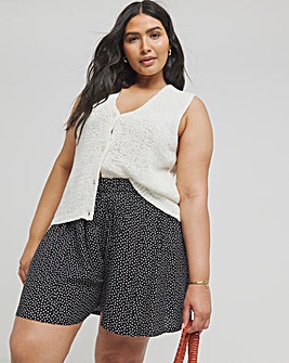 Polka Dot Relaxed Flippy Shorts