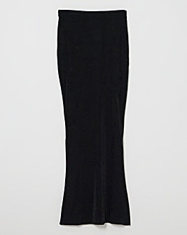 Simply Be Black Slinky Maxi Skirt