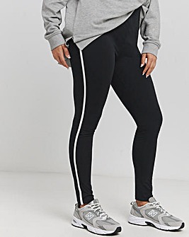 Side Stripe Cotton Leggings