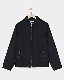 Wool Collar Zip Up Jacket