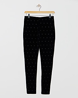 Glitter Velour Leggings