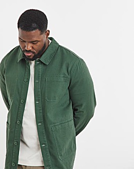 Green Washed Cotton Shacket