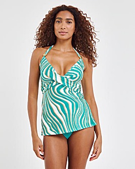 MAGISCULPT Twist Front Tummy Control Tankini Set