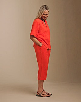 Julipa Cotton Cheesecloth Crop Trousers