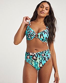 Sculpt Ruched Bikini Bottom with Tummy Control