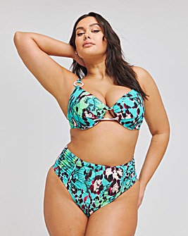 Sculpt Ruched Bikini Bottom with Tummy Control