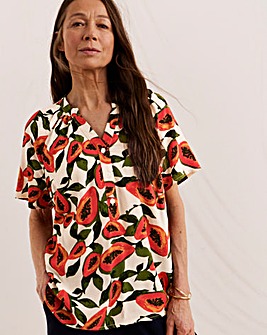 Julipa Printed V-Neck Blouse