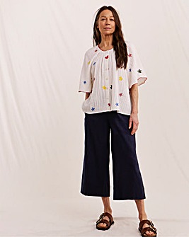 Julipa Cropped Linen Trousers