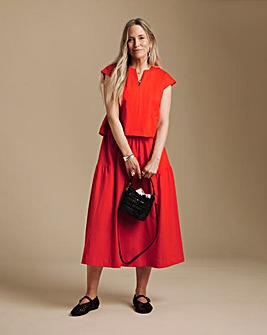 Julipa 2 in 1 Sweatshirt Jersey Midi Dress