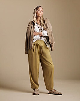 Julipa Petite Linen Balloon Trousers