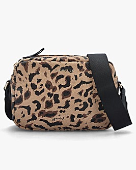 Fiorelli Effie Webbed Strap Leopard Cross-Body Bag