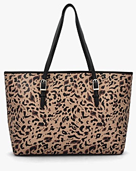 Fiorelli Etta Leopard Bucket Tote Bag