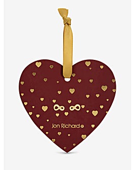 Jon Richard 18K Gold Plated Pave Infinity Earrings - Hanging Heart