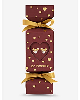 Jon Richard 18K Gold Plated Clover Earrings - Gift Cracker