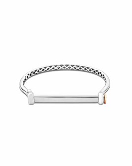 Royal Clogau Sterling Silver Stirrup Bangle