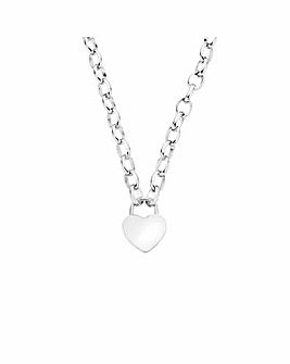 Cariad Sterling Silver Padlock Necklace