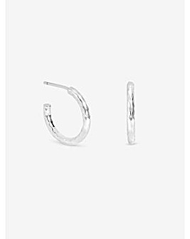Sterling Silver 925 Diamond Cut Hoops