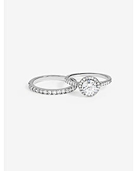 Jon Richard Halo Engagement Rings