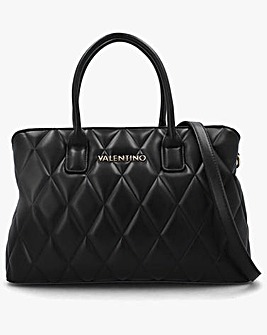Valentino Bags Frisia Black Quilted Shopper Bag