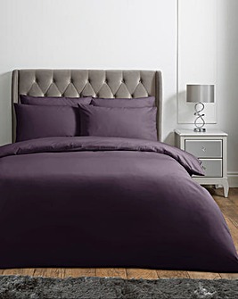 200 Thread Count Plain Dyed Percale Duvet Cover