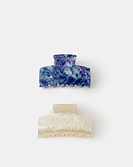 Accessorize 2-Pack Large Resin Claw Clips