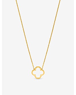Jon Richard Waterproof Gold Plated Clover Pendant