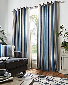 Whitworth Stripe Eyelet Curtains