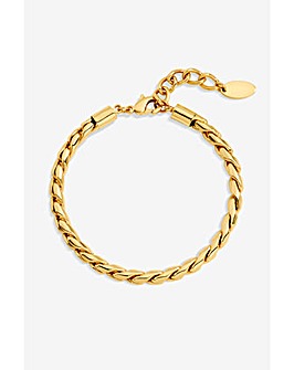 Jon Richard Gold Plated Twist Chain Bracelet