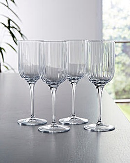 Luigi Bormioli Bach White Wine Glasses Set of Four