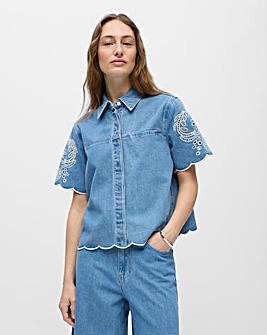 OBJECT Blue Denim Shirt