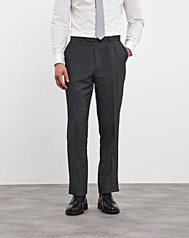 Charcoal Regular Fit Stretch Suit Trouser