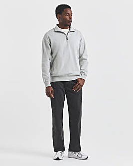 Loose Fit Stretch Jeans Black