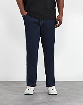 Straight Fit Stretch Jeans Rinse Wash