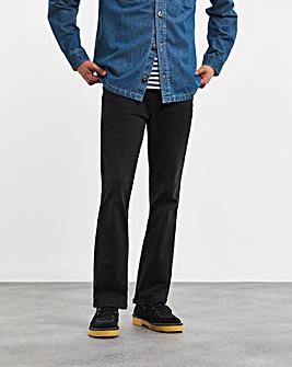 Bootcut Fit Stretch Jeans Blackwash