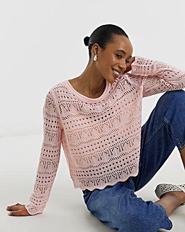 JdY Sun Lay L/S Boatneck Knitted Jumper