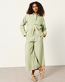Fatface Anya Linen Crop Trouser