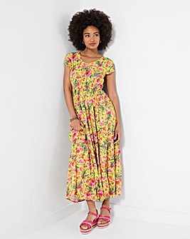 Joe Browns Camilla Printed Crinkle Maxi Dress