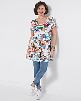 Joe Browns Sunny Scenic Jersey Tunic Top