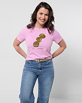 Joe Browns Olive You Tee