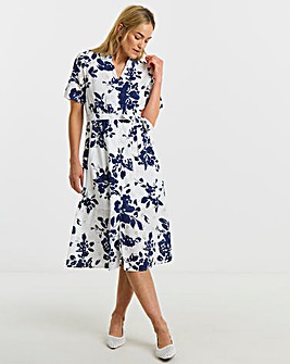 JDY Tallie Printed Shirt Midi Dress
