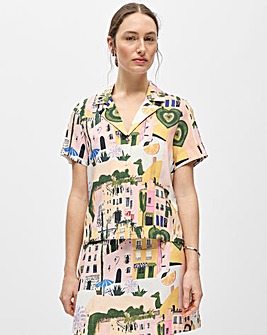 OBJECT Short Sleeve Printed Shirt