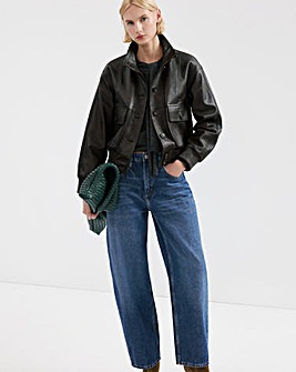 MANGO BARREL HIGH-WAIST JEAN