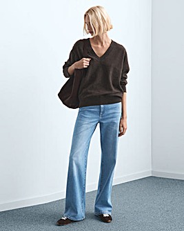 MANGO HIGH-RISE WIDE LEG JEAN