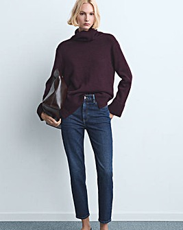 Mango Comfort High-Rise Crop Mom Jean