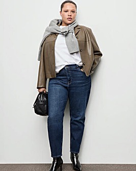 Mango Comfort High-Rise Crop Mom Jean