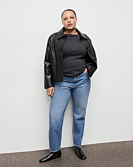 Mango Comfort High-Rise Mom Jean