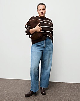 Mango High Waisted Culotte Jean