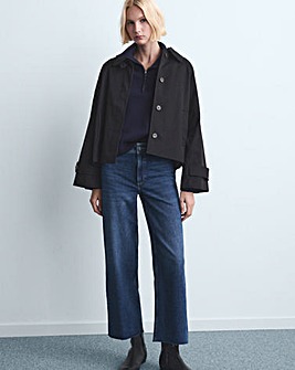 MANGO HIGH WAISTED CULOTTE JEAN